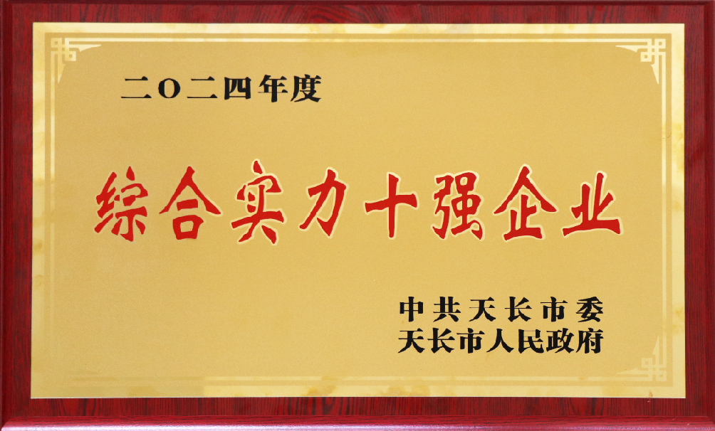 我司獲2024年度天長(zhǎng)市“綜合實(shí)力十強(qiáng)企業(yè)”榮譽(yù)稱號(hào)